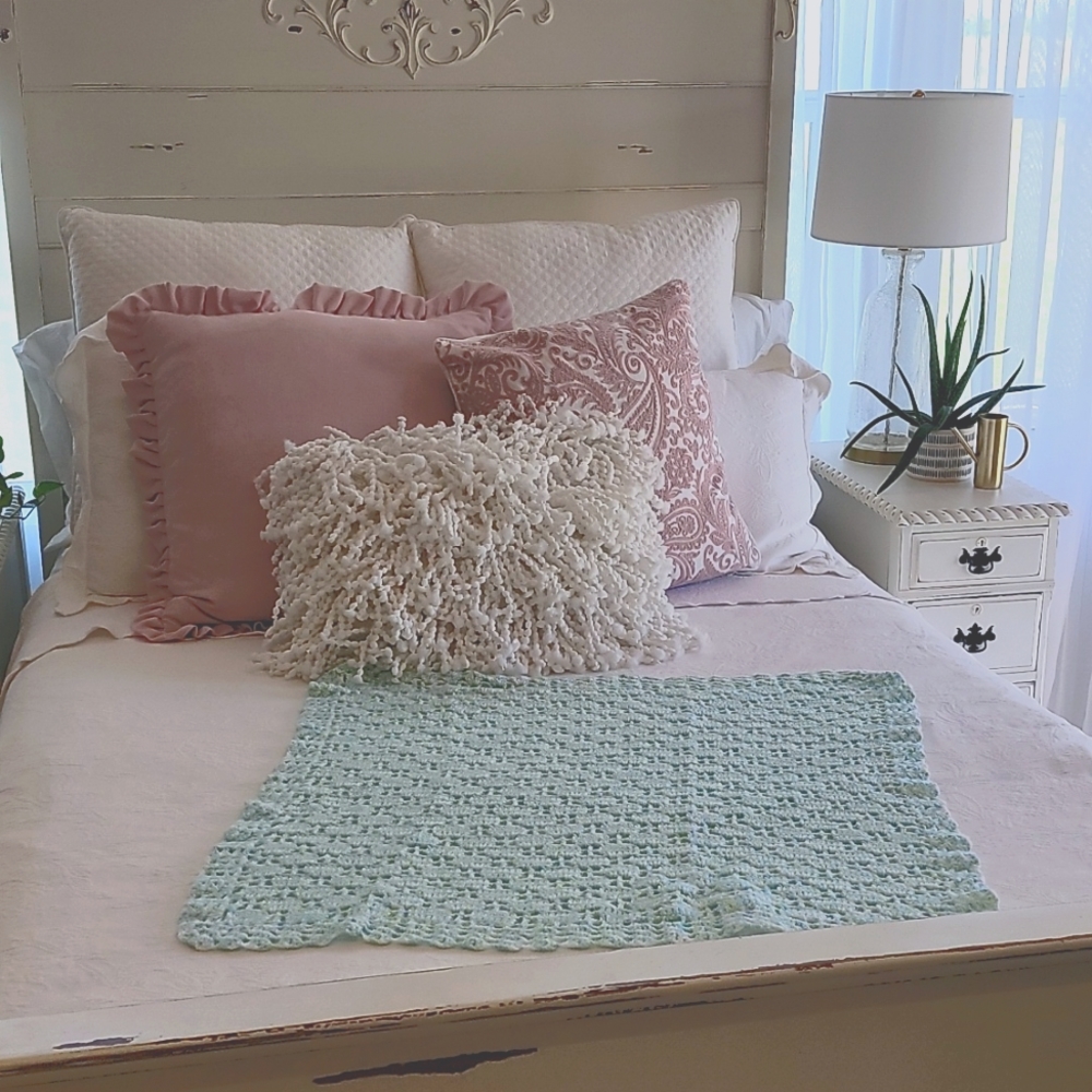 OOAK Crochet Baby Blanket / Prop